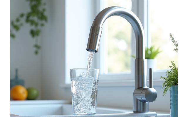 AquaPure Water Filtration System for kitchen faucet.